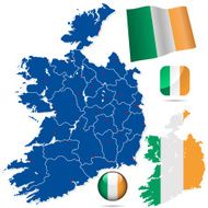 Ireland vector set