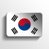 South Korea 3D button