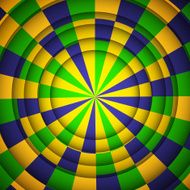 Beautiful geometric texture background in Brazil flag concept