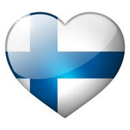 finland heart button