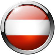Austria Round Metal Glass Button