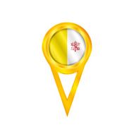Vatican pin flag