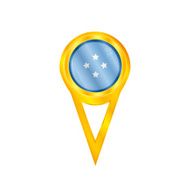 Micronesia pin flag