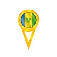 Saint Vincent and the Grenadines pin flag