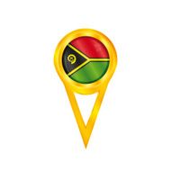 Vanuatu pin flag