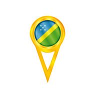 Solomon Islands pin flag