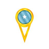 Somalia pin flag