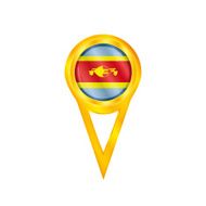 Swaziland pin flag