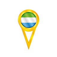 Sierra Leone pin flag