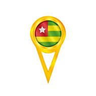 Togo pin flag