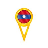Laos pin flag