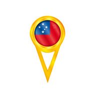 Samoa pin flag