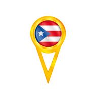 Puerto Rico pin flag