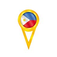 Philippines pin flag