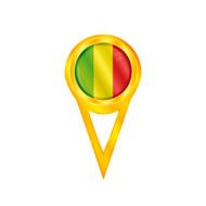 Mali pin flag