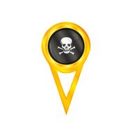 Pirate pin flag