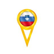 Slovenia pin flag