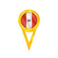 Peru pin flag