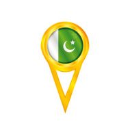 Pakistan pin flag