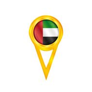 United Arab Emirates pin flag