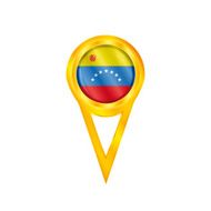 Venezuela pin flag