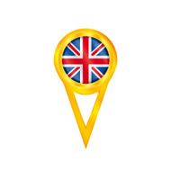 United Kingdom pin flag