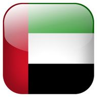 United Arab Emirates national flag square button