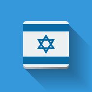 Button with flag of Israel