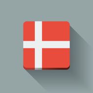Button with flag of Denmark