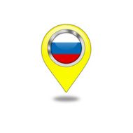 Russia flag navigation pointer N2