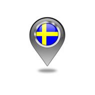 Swedish flag navigation pointer