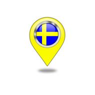 Swedish flag navigation pointer N3