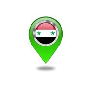 Syria flag navigation pointer