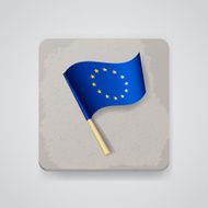 European Union flag vector icon
