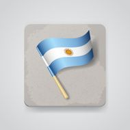 Argentina flag vector icon