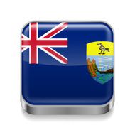 Metal icon of Saint Helena Ascension and Tristan da Cunha
