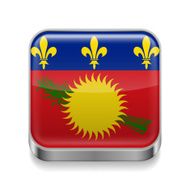 Metal icon of Guadeloupe