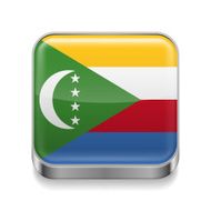 Metal icon of Comoros