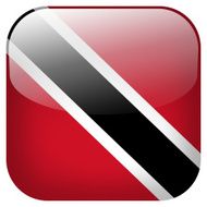 Trinidad And Tobago national flag square button