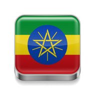 Metal icon of Ethiopia