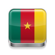 Metal icon of Cameroon