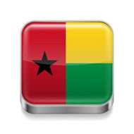 Metal icon of Guinea Bissau