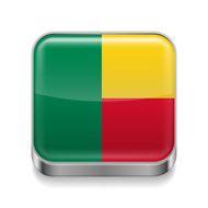 Metal icon of Benin
