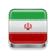 Metal icon of Iran