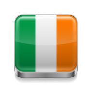 Metal icon of Ireland