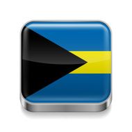Metal icon of Bahamas
