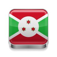Metal icon of Burundi