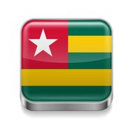 Metal icon of Togo