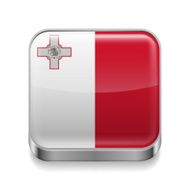 Metal icon of Malta
