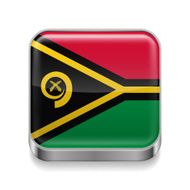 Metal icon of Vanuatu